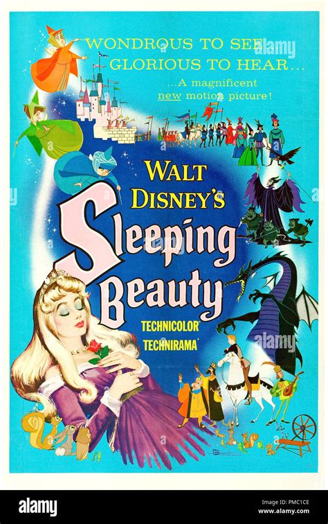 Animated Film Sleeping Beauty Buena Vistadisney 1959 Poster File