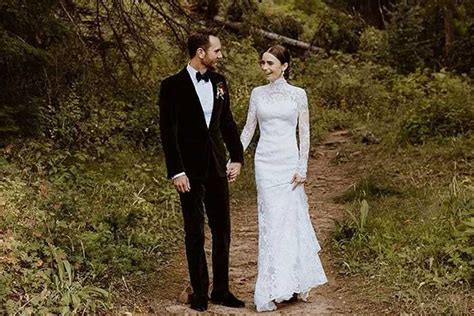 Lily Collins Lily Collins Shares Wedding Photos Pens Heartfelt Note