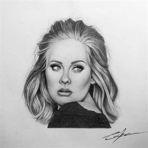 A Pencil Drawing Of A Womans Face With Long Blonde Hair And Blue Eyes