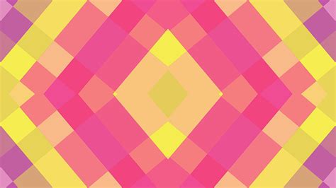 Colorful Pink And Yellow Shapes Geometry Hd Abstract Wallpapers Hd
