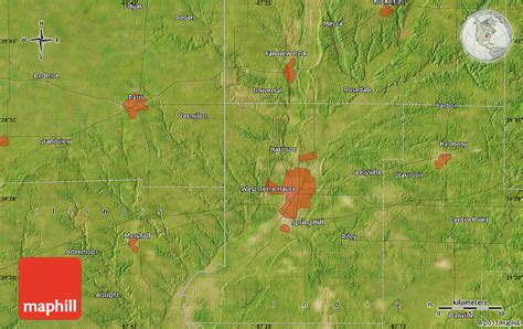 Satellite Map Of West Terre Haute