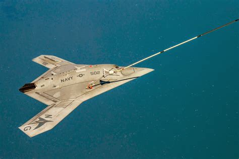 Miragec14 Us Navy X 47b First To Complete Autonomous Aerial Refueling
