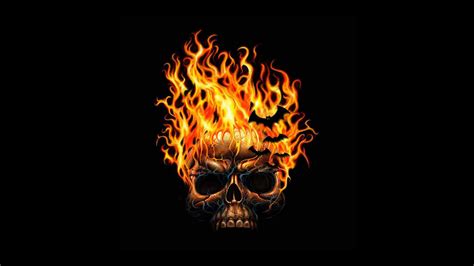 Flaming Skull Tattoos Hd Wallpaper