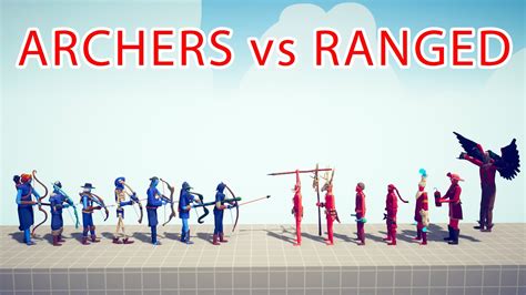 Archers Team Vs Ranged Team Totally Accurate Battle Simulator Tabs