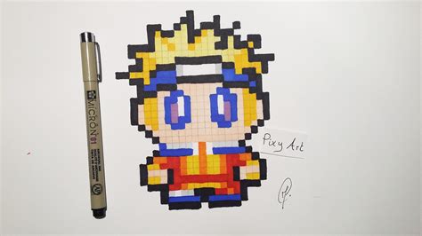 Naruto Easy Drawing Pixel Art