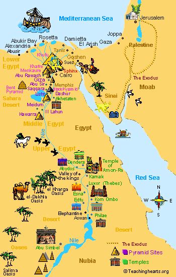 Natural Resource Map Of Egypt Clip Art Library