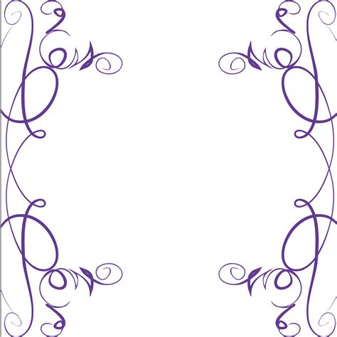Simple Swirl Purple Border Free Image Download