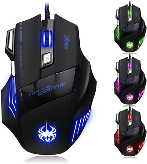 New Version Zelotes Gaming Mousewired Mouse Computer Mouse7200 Dpi