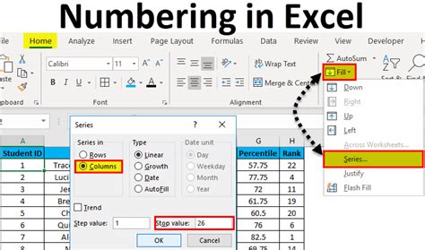 How To Automatically Add Sequential Numbers In Excel