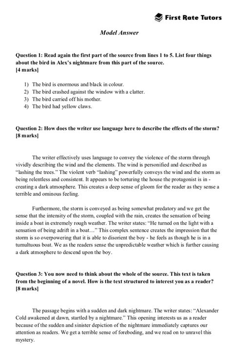 aqa paper  question   papers       step  step guide   writing