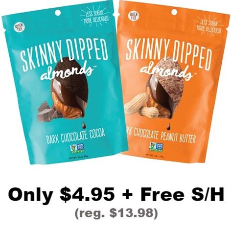 Skinny Dipped Almonds Variety Pack Only 2210 Free Sh Chocolate Almonds Almond