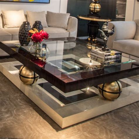 Do you want a place to put your drink and your feet up? High End Square Ebony Coffee Table - Juliettes Interiors ...