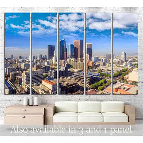Downtown Los Angeles Skyline California №1223 Ready To Hang Canvas Pr