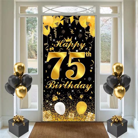 Buy 75th Birthday Banner 75th Birthday Decorations For Him 75th