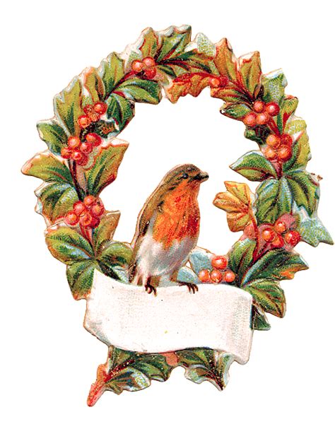 Holly Clipart Robin Holly Robin Transparent Free For Download On