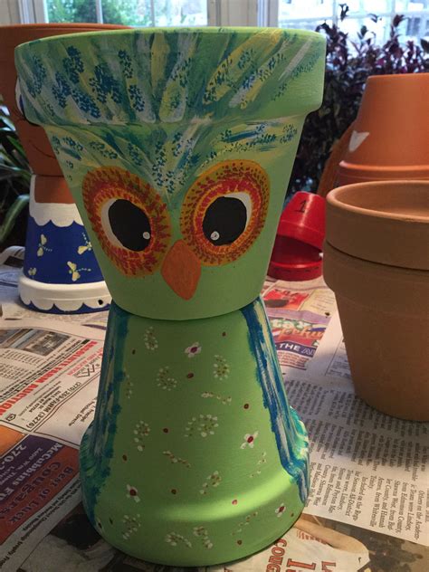 Pin By Shelly Burgess On In The Garden Clay Pot Crafts Painted Clay