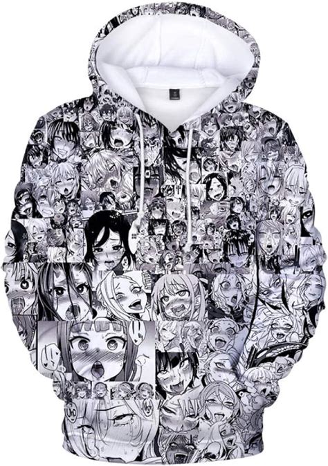 Sweatshirt Ahegao Hoodie 3d Prints Pullover Jumpers Hoody Harajuku