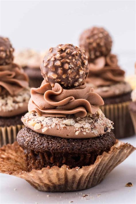Ferrero Rocher Cupcakes Recipe - Shugary Sweets