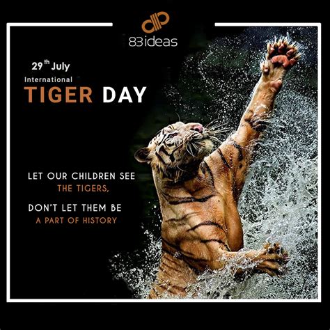 International Tiger Day Save The Tiger National Animal Day