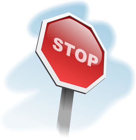 download stop stop sign road sign royalty free stock illustration image pixabay
