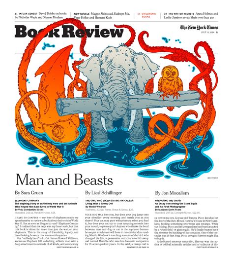 Cover For New York Times Book Review By Eric Nyquist Graphic Design
