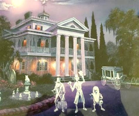 Disney Parks Disneyland Haunted Mansion By Larry Dotson New Print 11” X