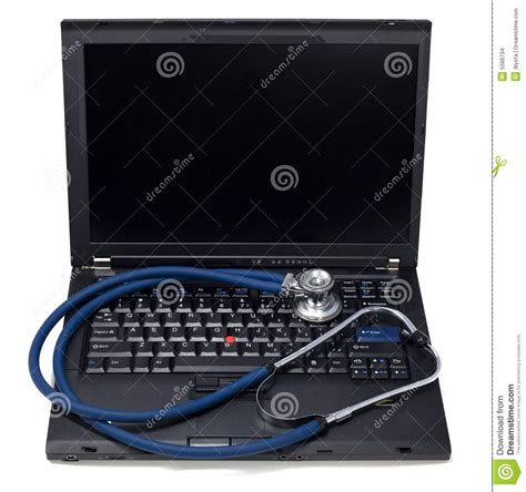 Laptop Computer Health Stock Photo Image Of Diagnostics 5588794
