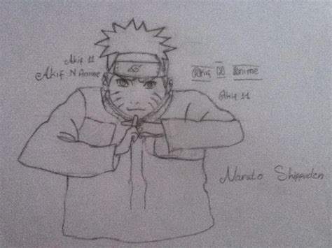 Naruto Shippuden Uzumaki Naruto Sketch By Akif11 On Deviantart