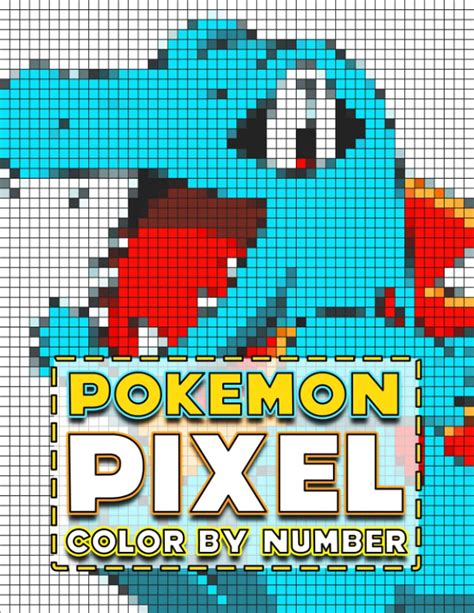 Buy Pokémon Pixel Color By Number Lots Of Stunning Coloring Pages With