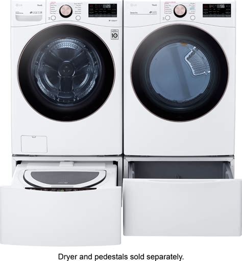 Lg 45 Cu Ft 12 Cycle High Efficiency Front Load Washer With Wifi And