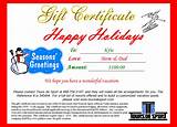Vacation Package Gift Certificates
