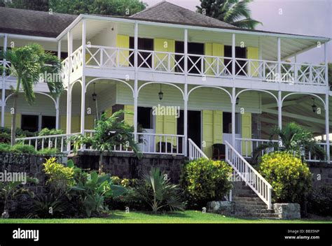 Caribbean St Kitts Rawlins Plantation Inn Stock Photo Alamy
