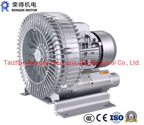 Aluminium Side Channel Turbine Vacuum Air Ring Blower With Large