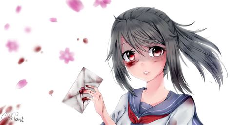 Ayano Aishi Yandere Simulator With Speedpaint By Wolfchen999 On