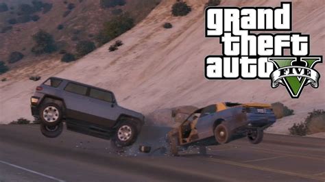 Best Car Crash Compilation 1 In Grand Theft Auto 5 Gta V Youtube