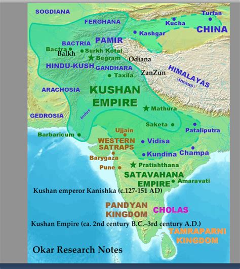 Kushan Empire Map