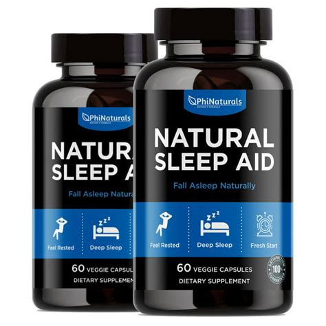 Natural Sleep Aid Pack Of 2 Supplement By Phi Naturals