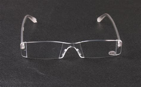 2015 new fashion white reading glasses clear rimless eyeglasses presbyopia 1 00 4 00 diopter