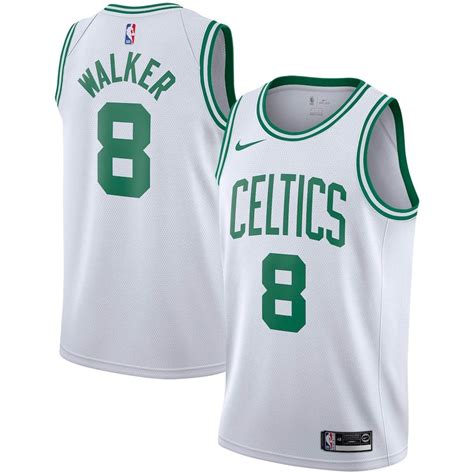 Mens Boston Celtics Kemba Walker Nike Black 20192020 Swingman Jersey