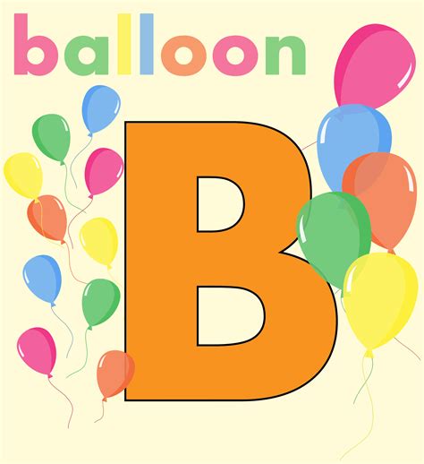 Clipart Balloons Alphabet B