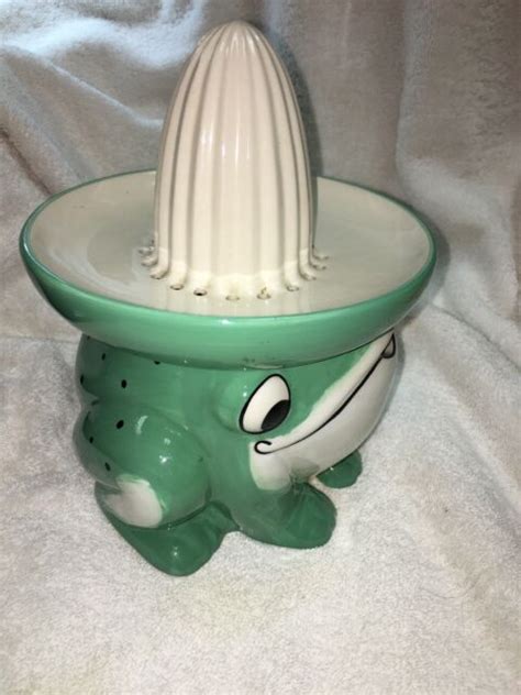 Ceramic Juicer Frog Shaped Country Living Everyday Kitchen Notions Ebay