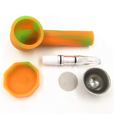 130mm Silicone Rubber Tobacco Pipe With Screen And Lid Portable Cheap