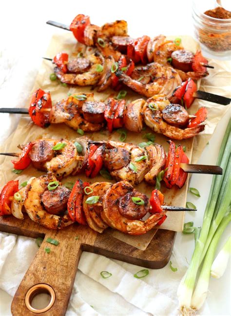 Yes, shrimp kabobs of any kind can most definitely be made in the oven just as quickly as they're made on the grill. Cajun Shrimp Kabobs | Recipe | Summer shrimp recipes, Bbq ...
