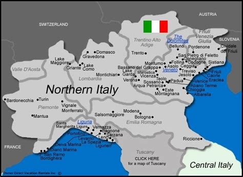 Northern Italy Map Northern Italy Northern Italy Map Italy Map
