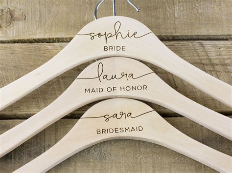 Personalized Wedding Dress Hangers Bridal Party Hangers Bridal