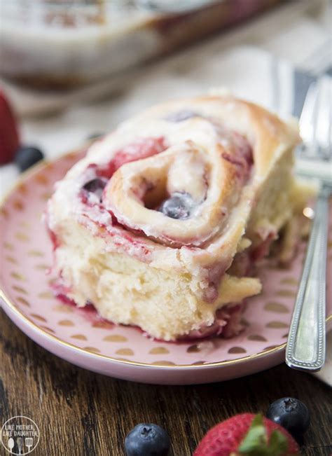 Mixed Berry Sweet Rolls - Like Mother Like Daughter