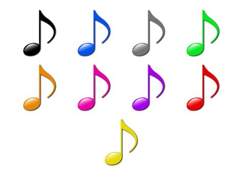Music Note Color Clipart Clip Art Library