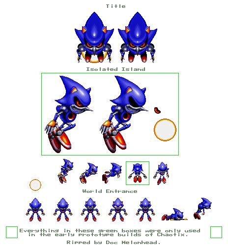 Genesis 32x Scd Knuckles Chaotix Metal Sonic The Spriters