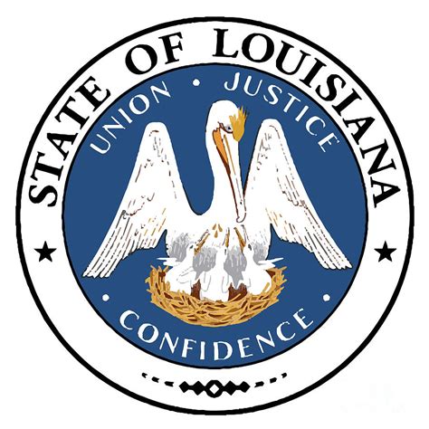 Louisiana State Seal Digital Art By Bigalbaloo Stock