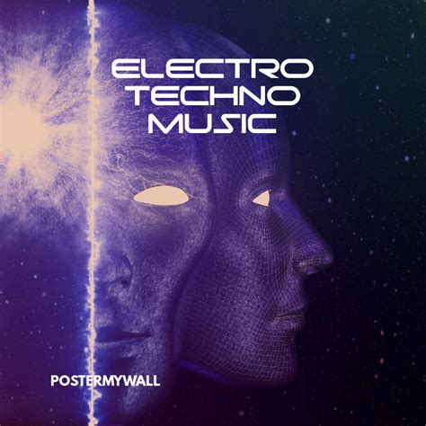 Copy Of Electro Techno Music Cd Cover Template Postermywall